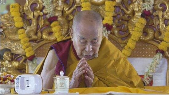 Dalai Lama on Tuesday laid the foundation stone for the ‘Dalai Lama Centre for Tibetans’ and ‘Indian Ancient Wisdom’ at Bodh Gaya (ANI Photo)