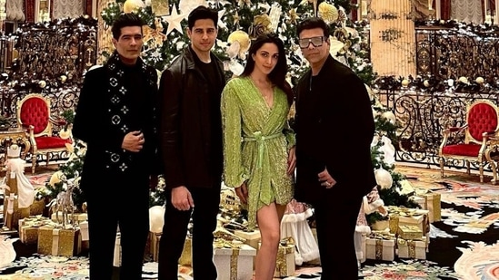 Kiara Advani stuns in a sequinned mini dress with Sidharth Malhotra in Dubai. (Instagram)