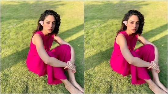 Sobhita played muse to fashion designer house Mati and picked a bright pink jumpsuit from the shelves of the designer house.&nbsp;(Instagram/@sobhitad)