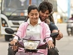 Rashmika Mandanna and Vijay Deverakonda in a still from Dear Comrade. Rashmika Mandanna and Vijay Deverakonda in a still from Dear Comrade.