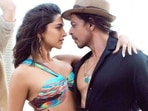 Deepika Padukone and Shah Rukh Khan in Besharam Rang. Deepika Padukone and Shah Rukh Khan in Besharam Rang.