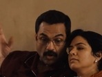 Abhay Deol and Rajshri Deshpande in a trailer of Trial By Fire.