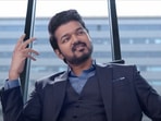 Vijay in a still from Varisu. Vijay in a still from Varisu.