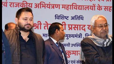 Deputy chief minister Tejashwi Yadav has dismissed Singh’s criticism of Nitish Kumar. (HT PHOTO) Deputy chief minister Tejashwi Yadav has dismissed Singh’s criticism of Nitish Kumar. (HT PHOTO)