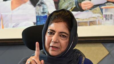 Former J&K chief minister and PDP president Mehbooba Mufti on Wednesday blamed the BJP for passing “brazen lies” as the truth. (HT file photo)