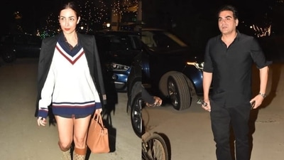 Malaika Arora and Arbaaz Khan in Mumbai. Malaika Arora and Arbaaz Khan in Mumbai.