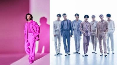 Ranveer Singh praised BTS' Jin, RM, V, Jimin, Suga, J-Hope, and Jungkook. Ranveer Singh praised BTS' Jin, RM, V, Jimin, Suga, J-Hope, and Jungkook.