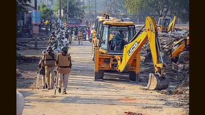 The HC filed a suo motu PIL in connection with the razing of houses in Nagaon district. (PTI) The HC filed a suo motu PIL in connection with the razing of houses in Nagaon district. (PTI)