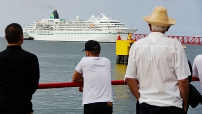 Leudo Gonzalez, President of the private Conseturismo tourism association said that no other cruise arrivals have been announced and the industry hopes the Amadea’s visit can help rebuild trust with cruise companies. (AFP) Leudo Gonzalez, President of the private Conseturismo tourism association said that no other cruise arrivals have been announced and the industry hopes the Amadea’s visit can help rebuild trust with cruise companies. (AFP)