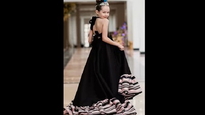 Fashion designer surprises young girl with custom dress. (Instagram/@kaiaraedesigns) Fashion designer surprises young girl with custom dress. (Instagram/@kaiaraedesigns)