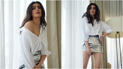 Karishma Tanna is an absolute fashionista. The actor keeps sharing snippets from her fashion diaries on her Instagram profile on a regular basis. Be it sizzling in a stunning saree or showing off her curves in a casual ensemble, Karishma knows how to top the fashion charts with every look. On Wednesday, the actor shared a slew of pictures from one of her recent fashion photoshoots and raised the glam quotient. (Instagram/@karishmaktanna) Karishma Tanna is an absolute fashionista. The actor keeps sharing snippets from her fashion diaries on her Instagram profile on a regular basis. Be it sizzling in a stunning saree or showing off her curves in a casual ensemble, Karishma knows how to top the fashion charts with every look. On Wednesday, the actor shared a slew of pictures from one of her recent fashion photoshoots and raised the glam quotient. (Instagram/@karishmaktanna)