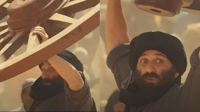Sunny Deol's first look from Gadar 2, releasing in 2023. Sunny Deol's first look from Gadar 2, releasing in 2023.