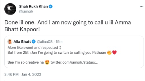 Shah Rukh Khan has a new name for Alia Bhatt. Shah Rukh Khan has a new name for Alia Bhatt.