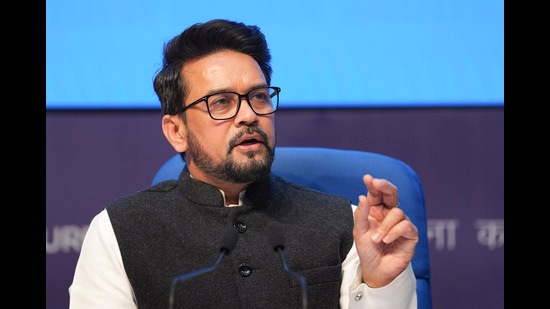Union minister Anurag Thakur said the Cabinet Committee on Economic Affairs approved the proposal of the Ministry of Information and Broadcasting regarding Central Sector Scheme, Broadcasting Infrastructure and Network Development” (BIND) at a cost of <span class='webrupee'>₹</span>2,539.61 crore (PTI)