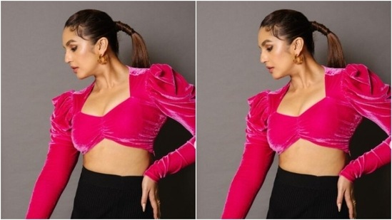 Huma further accessorised her look for the day in golden and red hoop earrings and golden finger rings. In classic black stilettos, she completed her look. (Instagram/@iamhumaq)