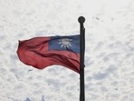 China-Taiwan Conflict: A Taiwan flag flutters in the wind in Taoyuan, Taiwan. China-Taiwan Conflict: A Taiwan flag flutters in the wind in Taoyuan, Taiwan.