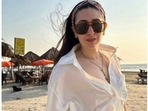 Karisma Kapoor on New Year vacation. Karisma Kapoor on New Year vacation.