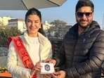 Jacqueline Fernandez walked on foot to reach Vaishno Devi temple. Jacqueline Fernandez walked on foot to reach Vaishno Devi temple.