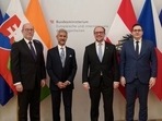 EAM Jaishankar with his Austrian, Czech and Slovak counterparts in Vienna last week. EAM Jaishankar with his Austrian, Czech and Slovak counterparts in Vienna last week.
