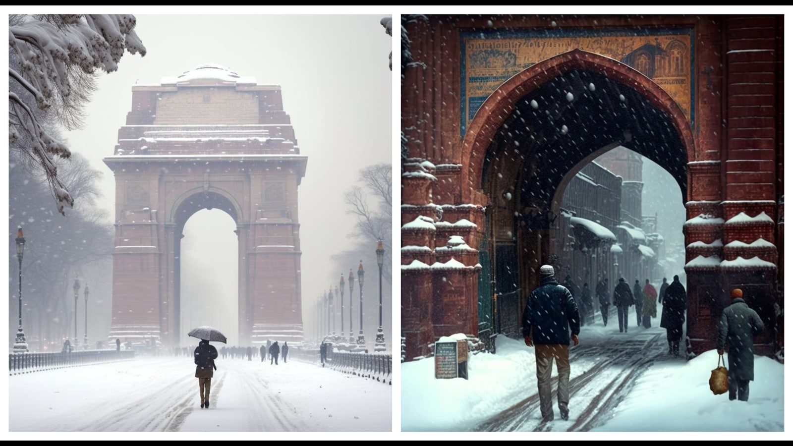 Noidabased policy researcher uses AI to portray snow in Delhi Trending Hindustan Times