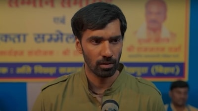 Actor Avinash Tiwary in a still from the Netflix series Khakee: The Bihar Chapter. Actor Avinash Tiwary in a still from the Netflix series Khakee: The Bihar Chapter.