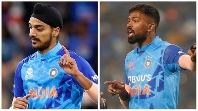 Arshdeep created an unwanted record and Pandya didn't allow the speed merchant to complete his quota of overs (ANI) Arshdeep created an unwanted record and Pandya didn't allow the speed merchant to complete his quota of overs (ANI)