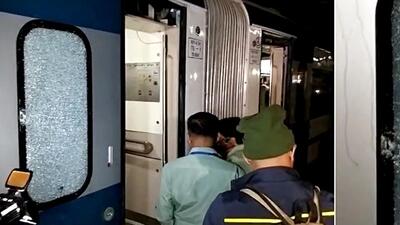 Damage caused after stones were thrown at Vande Bharat Express. (ANI) Damage caused after stones were thrown at Vande Bharat Express. (ANI)