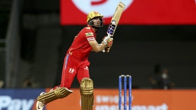 Jitesh Sharma of Punjab Kings plays a shot (PTI)