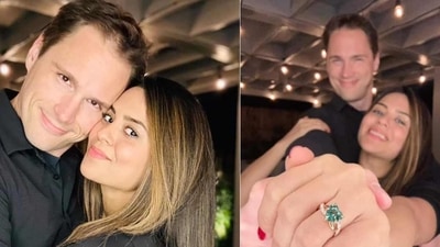 Sana Saeed with her fiance Csaba Wagner. Sana Saeed with her fiance Csaba Wagner.