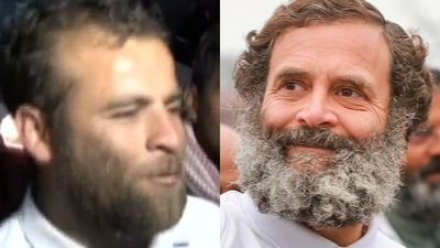Faisal Chaudhary and Rahul Gandhi (ANI/PTI)