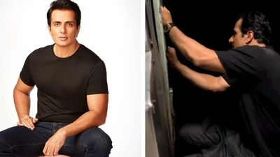 Sonu Sood has been criticised by Northern Railway after the actor sat on the footboard of a moving train as it left the station. Sonu Sood has been criticised by Northern Railway after the actor sat on the footboard of a moving train as it left the station.