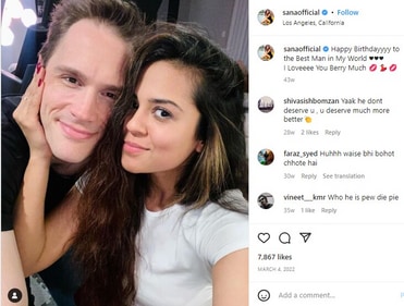 Sana Saeed with her then-boyfriend Csaba Wagner. Sana Saeed with her then-boyfriend Csaba Wagner.