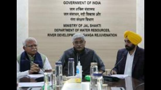 AAP’s state chief spokesperson said that chief minister Bhagwant Mann had made the right demand by asking the central government to construct the Yamuna Sutlej Link instead of SYL amidst depleting water of Punjab. (ANI file photo)