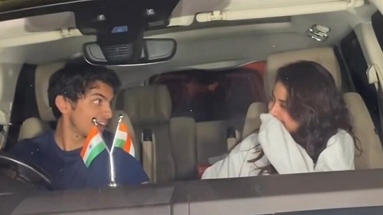 Janhvi Kapoor with rumoured boyfriend Shikhar Pahariya. 