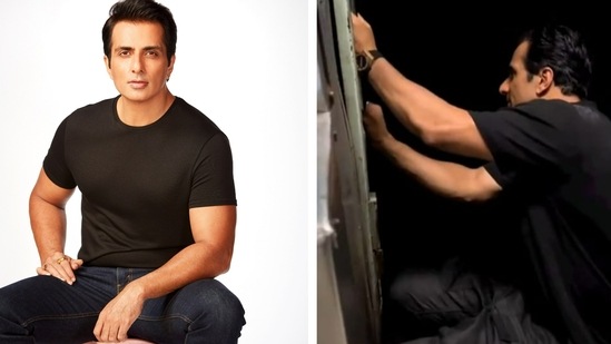 Sonu Sood has been criticised by Northern Railway after the actor sat on the footboard of a moving train as it left the station.