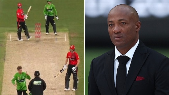 Brian Lara feels running out batters for leaving the crease early is totally legit(Screengrab/Getty)