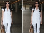 Samantha Ruth Prabhu stuns in a classy white look at the airport. (HT Photo/Varinder Chawla) Samantha Ruth Prabhu stuns in a classy white look at the airport. (HT Photo/Varinder Chawla)