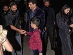 Allu Arjun and Sneha Reddy at a birthday party in Hyderabad. Allu Arjun and Sneha Reddy at a birthday party in Hyderabad.