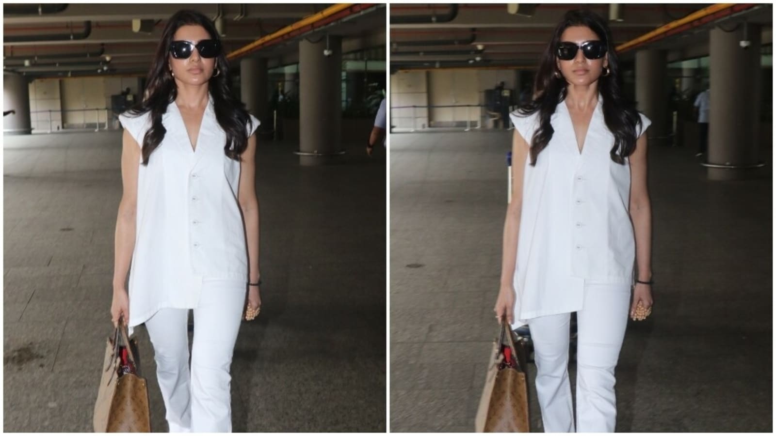 Samantha Ruth Prabhu's rare airport appearance in a classy white look is  proof of her bespoke style: See pics, video