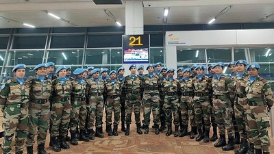 India is set to deploy a platoon of women peacekeepers in Sudan's Abyei region as part of the Indian Battalion in the United Nations Interim Security Force (UNISFA), on Friday. (Indian Army Twitter)
