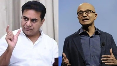 Telangana minister K T Rama Rao met with Microsoft Executive Chairman and CEO Satya Nadella on Friday.