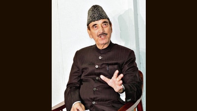 Ghulam Nabi Azad, who floated the DAP in September last year, said the 17 leaders lost their seats in the delimitation exercise (Shilpa Thakur) Ghulam Nabi Azad, who floated the DAP in September last year, said the 17 leaders lost their seats in the delimitation exercise (Shilpa Thakur)