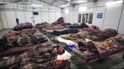The manager of a government-run ‘rain basera’ in Chinhat said that no such services were being provided at the night shelter, nor had he been informed of the same. (Pic for representation) The manager of a government-run ‘rain basera’ in Chinhat said that no such services were being provided at the night shelter, nor had he been informed of the same. (Pic for representation)