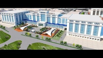The proposed design for Prayagraj Junction as released by the union railway ministry. (HT) The proposed design for Prayagraj Junction as released by the union railway ministry. (HT)
