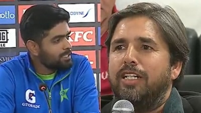 Babar Azam had a savage reply for an audacious reporter. (Twitter) Babar Azam had a savage reply for an audacious reporter. (Twitter)