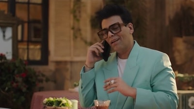 Karan Johar in a still from the video. Karan Johar in a still from the video.