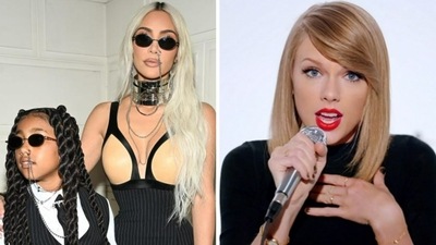 Kim Kardashian and North West shared a video on TikTok dancing to Taylor Swift's Shake It Off. Kim Kardashian and North West shared a video on TikTok dancing to Taylor Swift's Shake It Off.