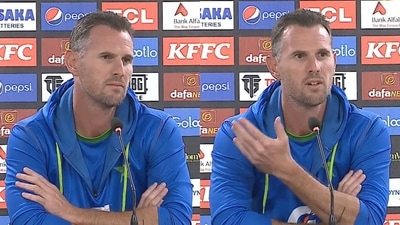 Tait had a rather fiery press conference after the fourth day of the second Test (PCB) Tait had a rather fiery press conference after the fourth day of the second Test (PCB)