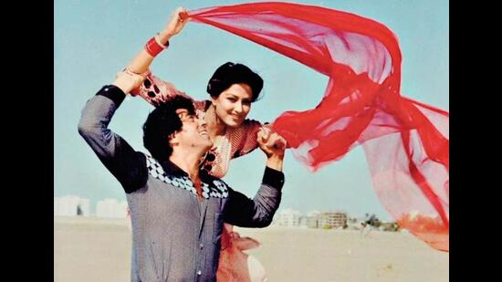 With co-star Dharmendra With co-star Dharmendra
