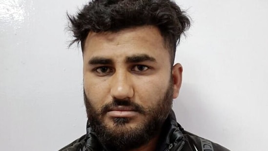 A picture of the seventh accused in the Kanjhawala death case, Ankush Khanna, who surrendered at Sultanpuri Police station in New Delhi on Friday. 